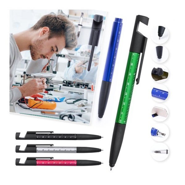 lapiz 7en 1 personalizado con logo
