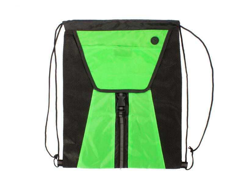 Mochila bicolor TNT Poliester — en uso