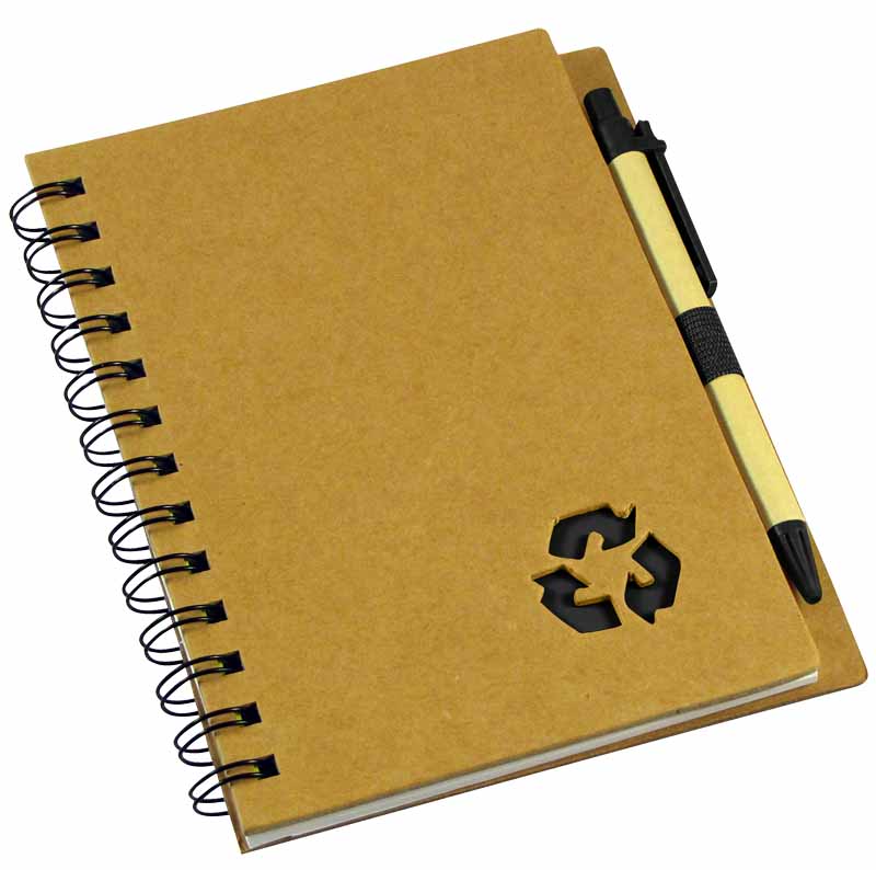 Cuaderno Ecológico 13 x 18 x 1.2 cm. aprox. — en uso